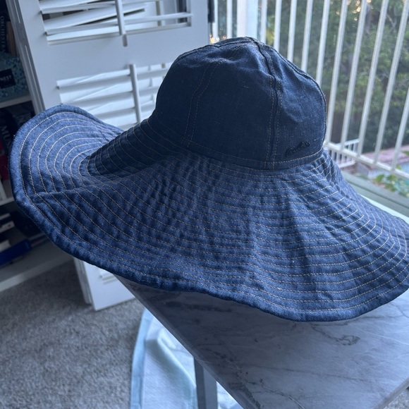 NWOT BORSALINO Lollo Denim Cloche women’s floppy sun hat size S see photo for sz main image 6